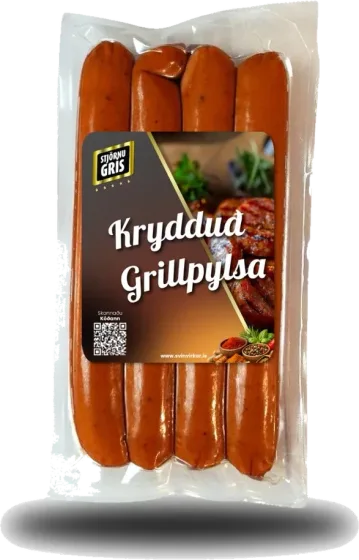 Krydduð grillpylsa
